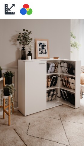 Schuhschrank >Satos< in 3 Farben und 2 Größen zur Auswahl