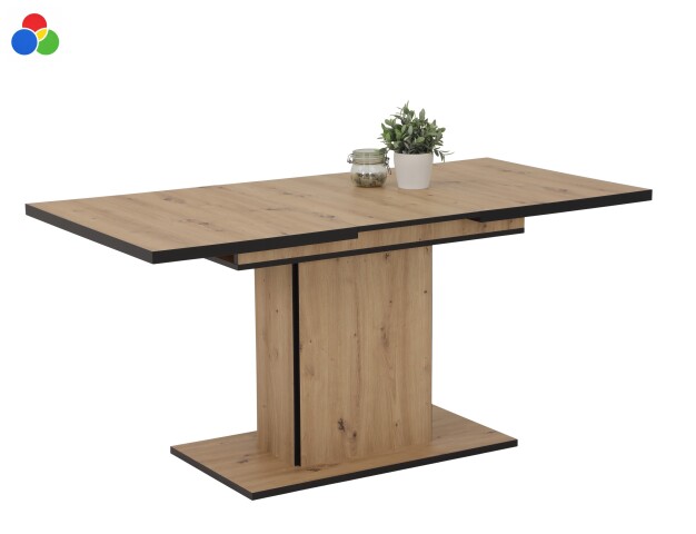 Esstisch >Ariana< in Artisan Eiche oder oldwood, Holzwerkstoff - 120x76x80cm (BxHxT)