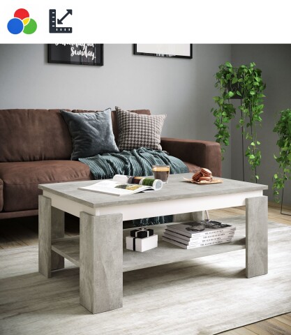 Couchtisch >TIM II< in verschiedenen Kombinationen und Größen, aus Holzwerkstoff