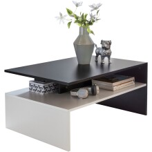 Couchtisch >WL5.282< in schwarz / weiß,...