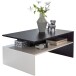 Couchtisch >WL5.282< in schwarz / weiß, Holzwerkstoff - 90x43x60cm (BxHxT)