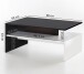 Couchtisch >WL5.282< in schwarz / weiß, Holzwerkstoff - 90x43x60cm (BxHxT)