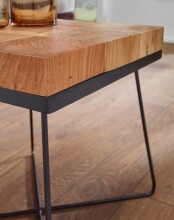 Beistelltisch >WL5.301< in Akazie, Massivholz - 45x51x45cm (BxHxT)