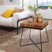 Beistelltisch >WL5.301< in Akazie, Massivholz - 45x51x45cm (BxHxT)