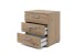 Nachttisch >Elora< in Artisan Eiche, Holzwerkstoff - 45x50x30cm (BxHxT)