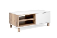 Couchtisch >Menorca< in weiß / Dekor Old Style hell - 110x42,5x60cm (BxHxT)