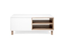 Couchtisch >Menorca< in weiß / Dekor Old Style hell - 110x42,5x60cm (BxHxT)
