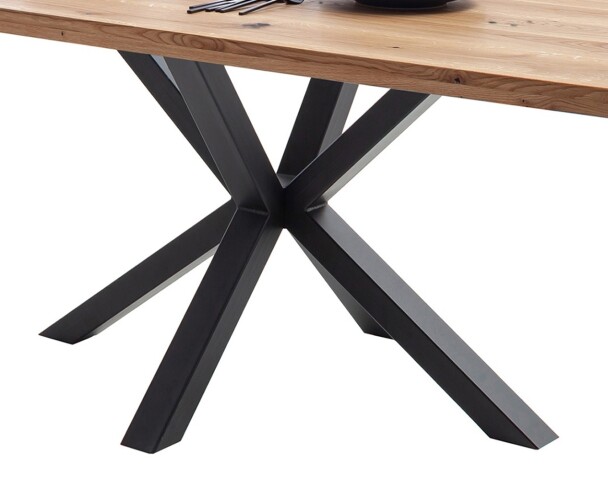 Tischgestell >Deba< Spider-Form, in Metall schwarz - 60x72x80cm (BxHxT)