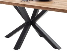Tischgestell >Deba< Spider-Form, in Metall schwarz...