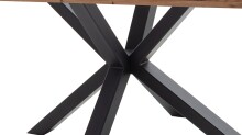 Tischgestell >Deba< Spider-Form, in Metall schwarz - 60x72x80cm (BxHxT)