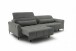 Big-Sofa >Wolve< 2x elektr. Sitzverstellung, 2 Kissen, grau - 280x108x118cm (BxHxT)