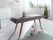 Sitzbank >WL5.330< in Grau, Baumwolle / Massivholz - 117x51x38cm (LxHxT)