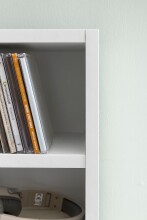 CD-Regal >WL5.336< in Weiß, Holzwerkstoff - 21x91x20cm (BxHxT)