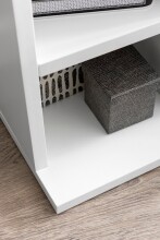 CD-Regal >WL5.336< in Weiß, Holzwerkstoff - 21x91x20cm (BxHxT)