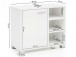 Waschbeckenunterschrank >WL5.341< in Weiß, Holzwerkstoff - 60x55x32cm (BxHxT)