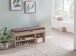 Schuhbank >WL5.344< in Sonoma Eiche Deko, Holzwerkstoff - 104x51x32cm (BxHxT)