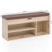 Schuhbank >WL5.344< in Sonoma Eiche Deko, Holzwerkstoff - 104x51x32cm (BxHxT)