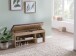 Schuhbank >WL5.344< in Sonoma Eiche Deko, Holzwerkstoff - 104x51x32cm (BxHxT)