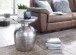 Beistelltisch >WL5.442< in Silber, Aluminium - 46x36cm (HxD)