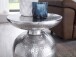 Beistelltisch >WL5.442< in Silber, Aluminium - 46x36cm (HxD)