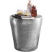 Beistelltisch >WL5.445< in Silber, Aluminium - 41x41cm (HxD)