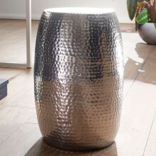 Beistelltisch >WL5.457< in Silber, Aluminium -...