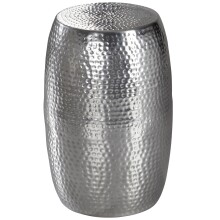Beistelltisch >WL5.457< in Silber, Aluminium - 49x30cm (HxD)