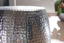 Beistelltisch >WL5.457< in Silber, Aluminium - 49x30cm (HxD)