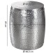 Beistelltisch >WL5.469< in Silber, Aluminium - 49x42cm (HxD)