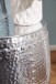 Beistelltisch >WL5.469< in Silber, Aluminium - 49x42cm (HxD)