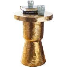 Beistelltisch >WL5.480< in goldfarbig, Aluminium - 59x43cm (HxD)
