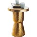 Beistelltisch >WL5.480< in goldfarbig, Aluminium - 59x43cm (HxD)