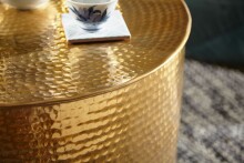 Couchtisch >WL5.483< in goldfarbig, Aluminium - 40x61cm (HxD)