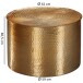 Couchtisch >WL5.483< in goldfarbig, Aluminium - 40x61cm (HxD)