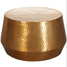Couchtisch >WL5.495< in goldfarbig, Aluminium - 36x60cm (HxD)