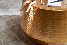 Couchtisch >WL5.495< in goldfarbig, Aluminium - 36x60cm (HxD)