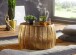 Couchtisch >WL5.504< in goldfarbig, Aluminium - 36x60cm (HxD)
