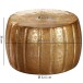 Couchtisch >WL5.504< in goldfarbig, Aluminium - 36x60cm (HxD)