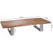 Couchtisch >WL5.524< in Akazie, Massivholz / Metall - 115x25x58cm (BxHxT)