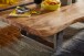 Couchtisch >WL5.524< in Akazie, Massivholz / Metall - 115x25x58cm (BxHxT)