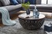 Couchtisch >WL5.547< in Mango, Massivholz / Metall - 33x70cm (HxD)