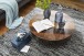 Couchtisch >WL5.547< in Mango, Massivholz / Metall - 33x70cm (HxD)