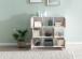 Standregal >MASSA< in Weiß / Sonoma Eiche Dekor - 89x91x29 (BxHxT)