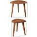 Satztisch >WL5.574< (2er-Set) in Sheesham, Massivholz - 60x54x60cm (BxHxT)