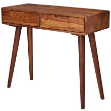 Schreibtisch >WL5.577< in Sheesham, Massivholz - 90x76x36cm (BxHxT)