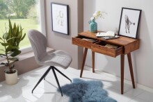 Schreibtisch >WL5.577< in Sheesham, Massivholz - 90x76x36cm (BxHxT)