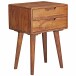 Nachtkommode >WL5.578< in Sheesham, Massivholz - 47x66x36cm (BxHxT)