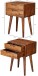 Nachtkommode >WL5.578< in Sheesham, Massivholz - 47x66x36cm (BxHxT)