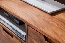 Lowboard >WL5.579< in Sheesham, Massivholz - 135x51x45cm (BxHxT)