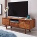 Lowboard >WL5.579< in Sheesham, Massivholz - 135x51x45cm (BxHxT)